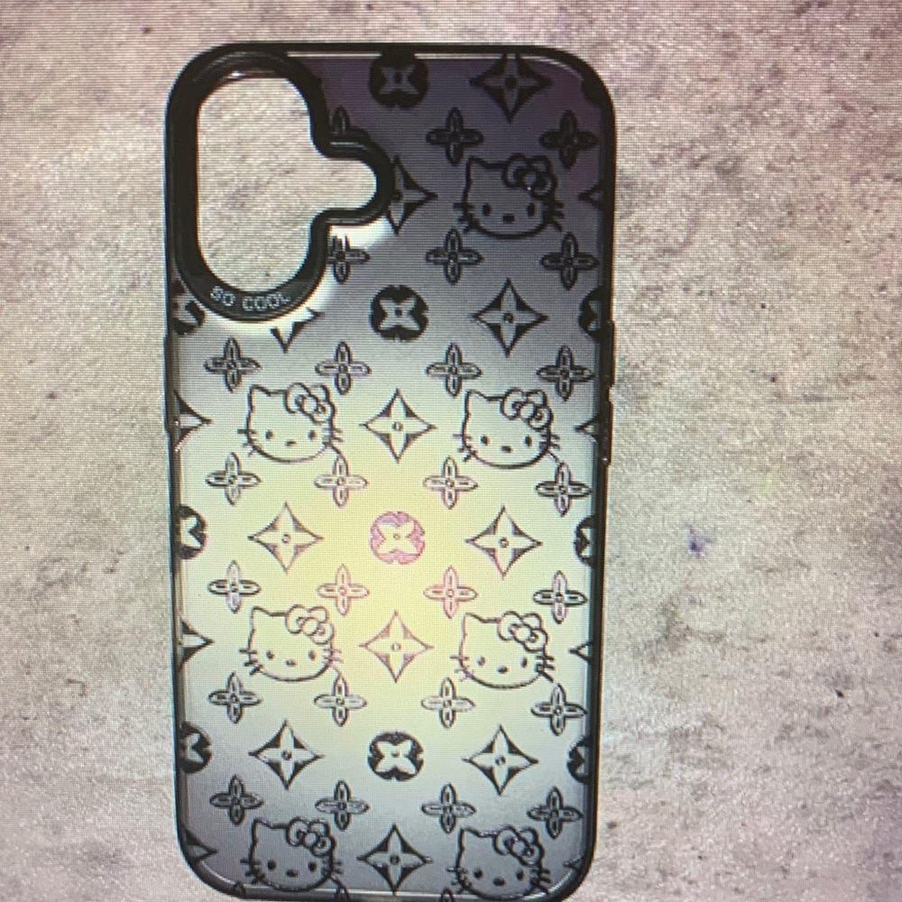 Apple Black and Gray Patterned Phone Case